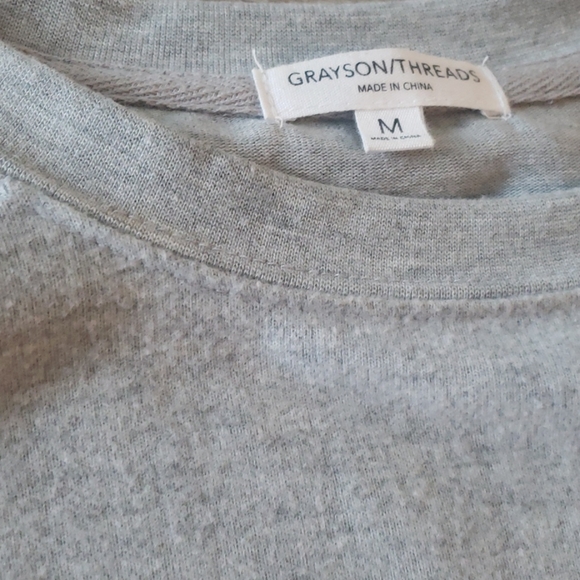 Grayson Threads M gray sweatshirt Good Vibes Only - Picture 2 of 2